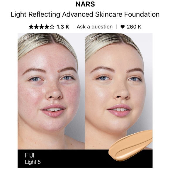 NARS FIJI Light Reflecting Advanced Skincare Foundation in Fiji - Picture 3 of 8